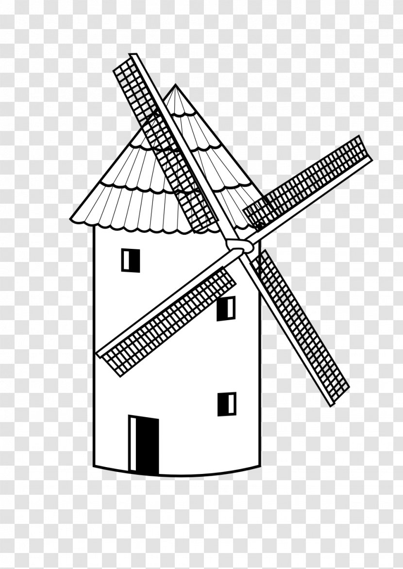 Letter W Is For World Coloring Book Alphabet - Cursive - Windmill Transparent PNG