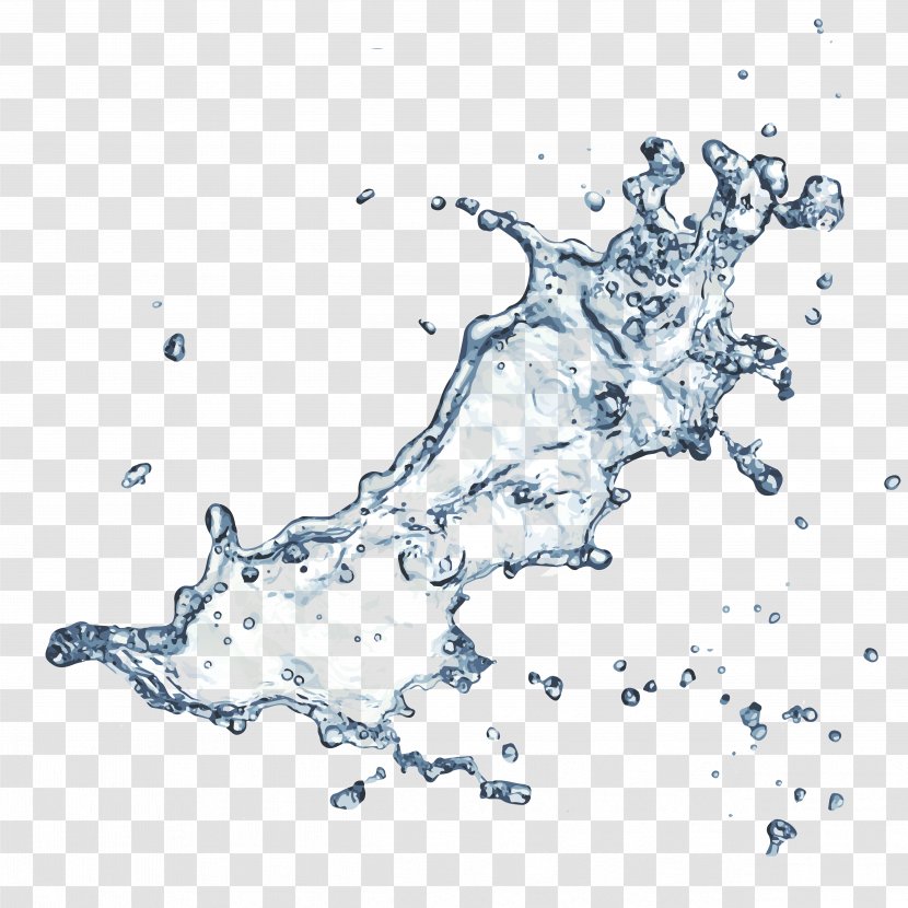 Water Splash - Organism - Dynamic Blue Drops Transparent PNG