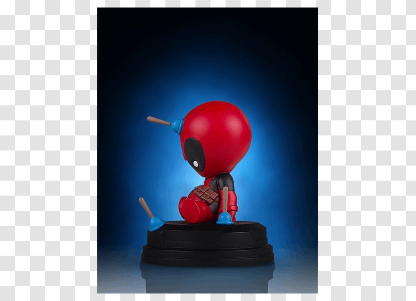 Deadpool Marvel Comics Figurine Statue Animation - Red - Animated Transparent PNG