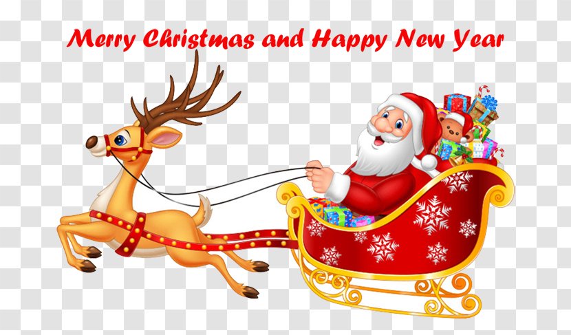 Reindeer Santa Claus NORAD Tracks Christmas Royalty-free - Recreation Transparent PNG