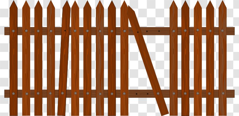 Picket Fence Garden Clip Art - Outdoor Structure - Cliparts Transparent PNG