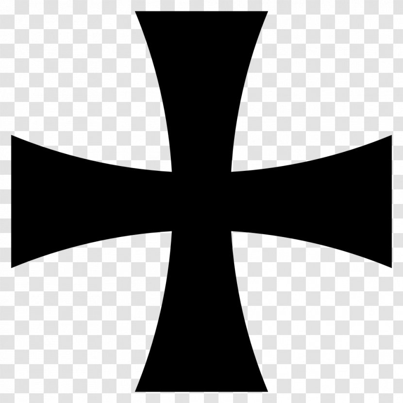 Cross Pattée Maltese Christian Symbol - Knights Templar Transparent PNG