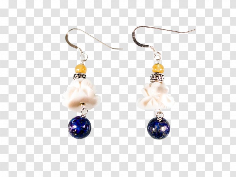 Pearl Earring Red Coral Lapis Lazuli Jewellery - Gold - Lotus Jade Rabbit Transparent PNG