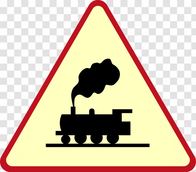 Train Rail Transport Traffic Sign Level Crossing - Road Transparent PNG