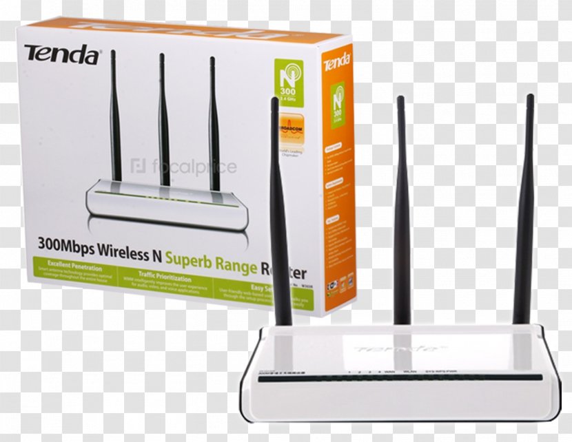 Wireless Router Access Points IEEE 802.11n-2009 - TENDA Transparent PNG