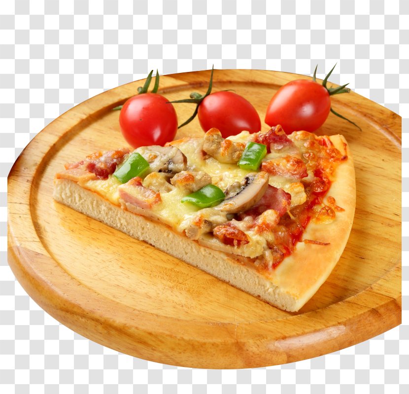 Pizza Fast Food Cherry Tomato Mediterranean Cuisine European - Tomatoes Transparent PNG
