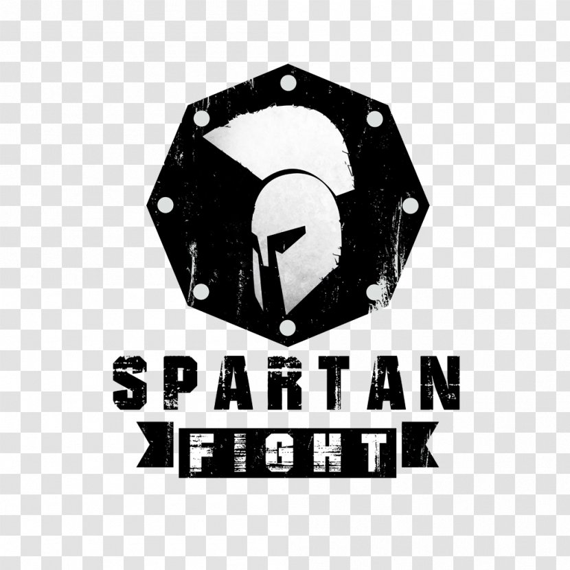 Spartan Pin Organization Logo Brand - Black And White Transparent PNG