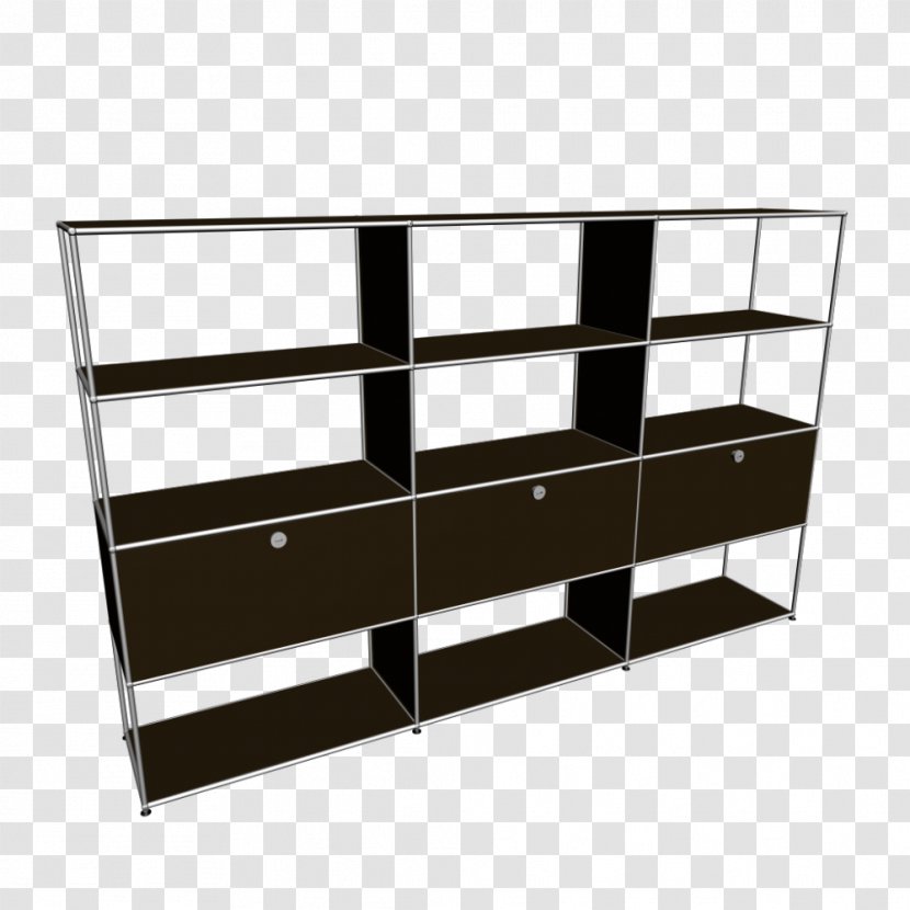Shelf Bookcase Rectangle - Shelving - Angle Transparent PNG