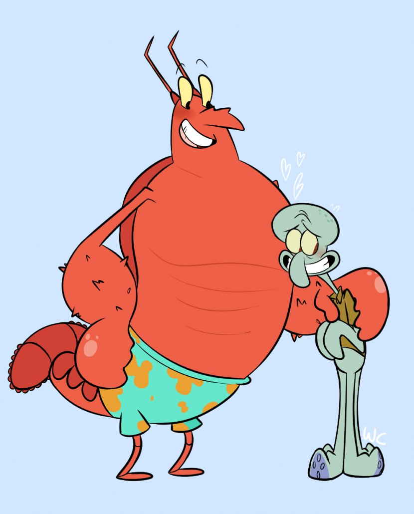 Patrick Star Squidward Tentacles Larry The Lobster Cartoon Transparent PNG