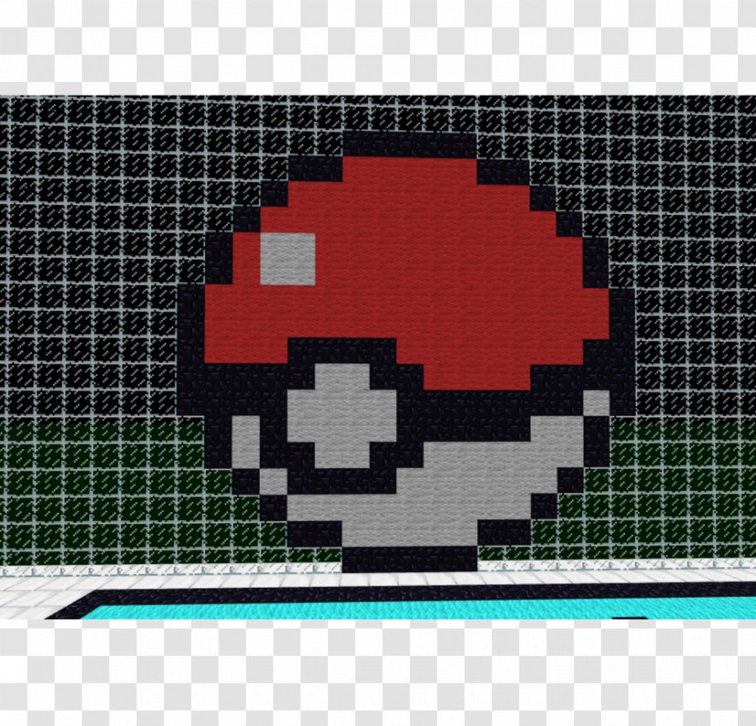 Minecraft Poké Ball Mario Pixel Art - Deviantart - Hamburger Transparent PNG