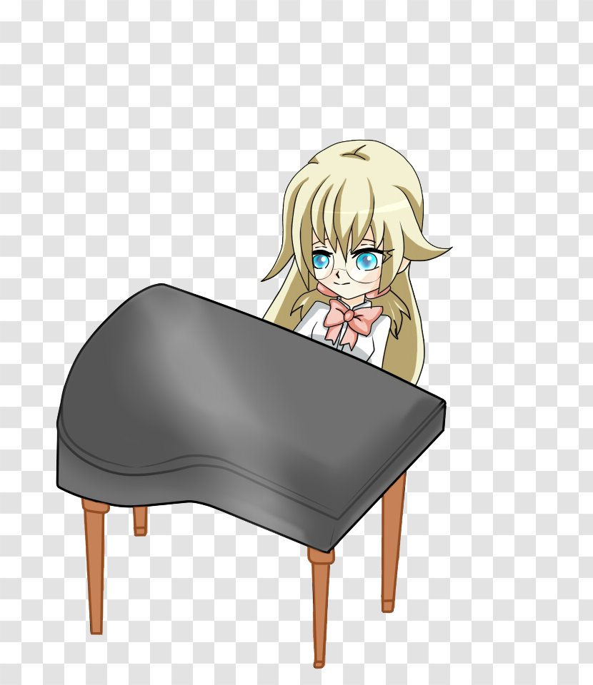 Sitting Cartoon Chair - Tree - Playing The Piano Transparent PNG
