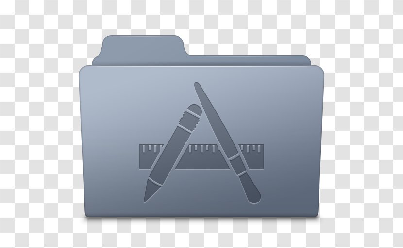 Angle Brand Font - Mac App Store - Applications Folder Graphite Transparent PNG