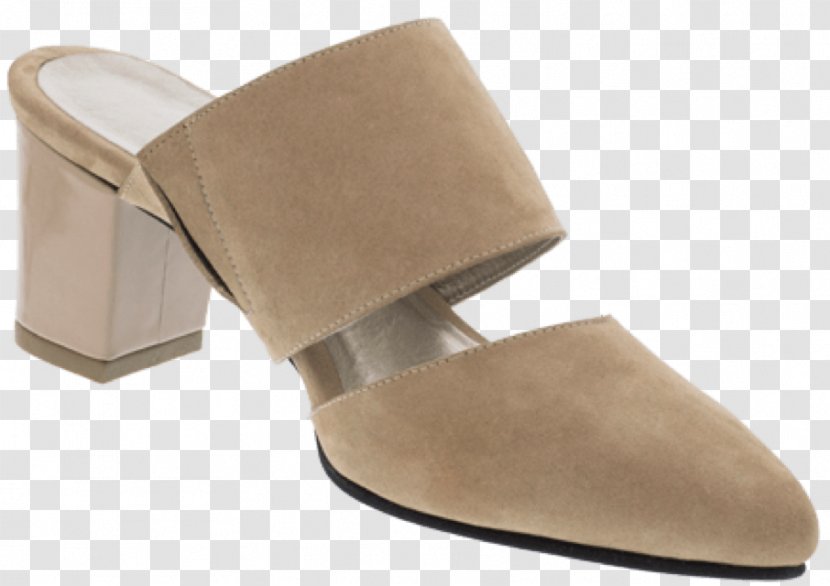 Suede Sandal Shoe Beige - Footwear Transparent PNG