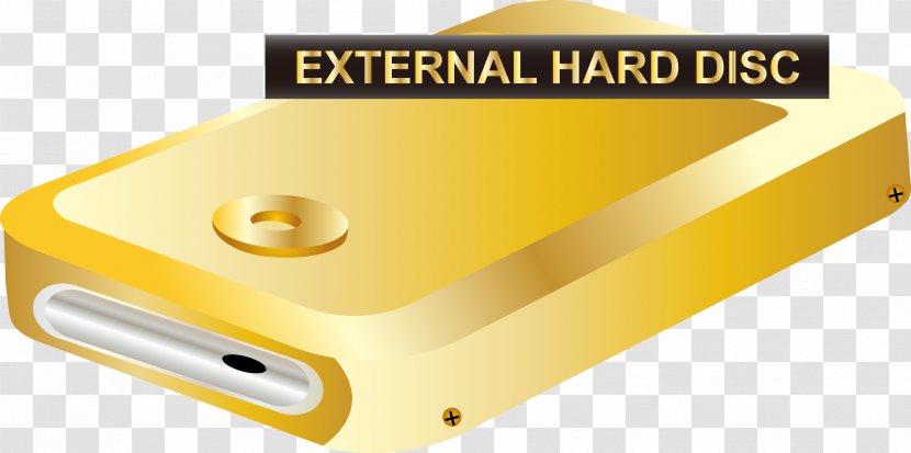 Euclidean Vector Gold Icon - Hardware - Hard Disk Transparent PNG