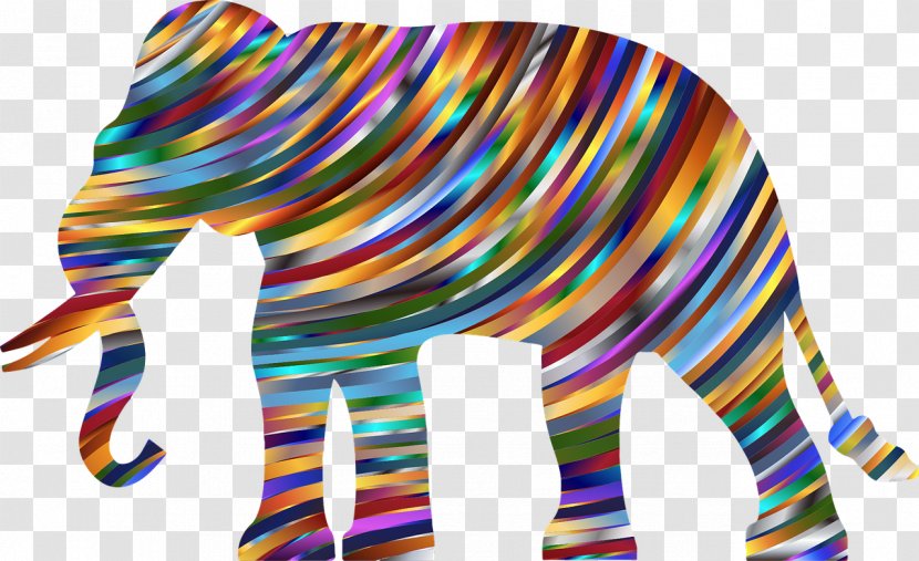 Psychedelia Display Resolution Wallpaper - Mammal - Elephant Rainbow Decorative Pattern Transparent PNG