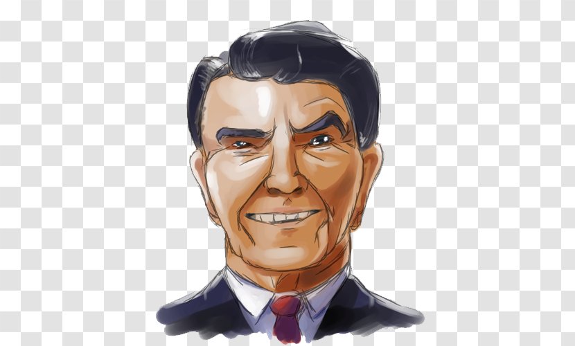 Ronald Reagan President Of The United States Cartoon Clip Art - Editorial - Cliparts Transparent PNG
