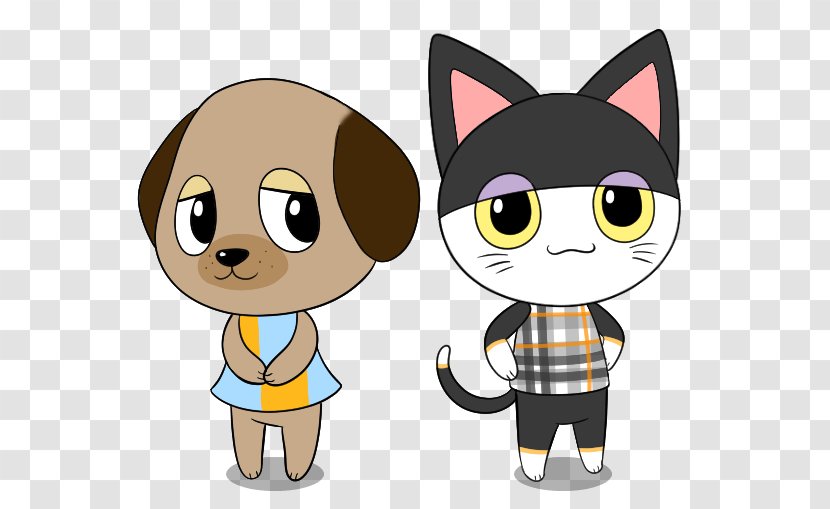 Kitten Puppy Animal Crossing: New Leaf Happy Home Designer - Cartoon Transparent PNG