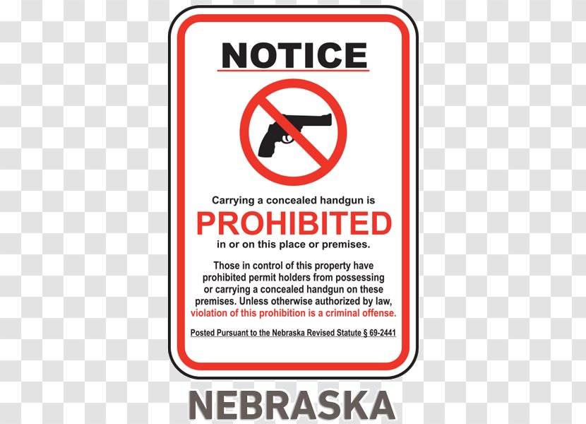 Concealed Carry Firearm Weapon Handgun Open In The United States - Possession - Prohibited Signs Transparent PNG