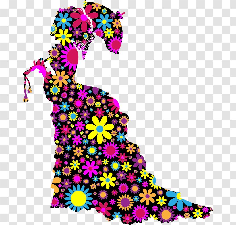 Silhouette Clip Art - Person - Women Day Floral Transparent PNG