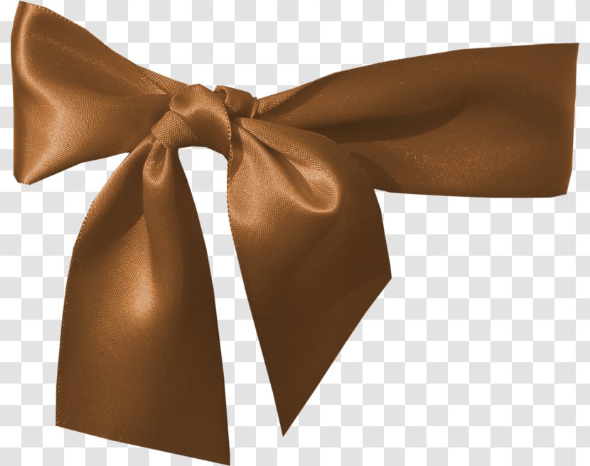 Ribbon - Brown - Bow Tie Transparent PNG