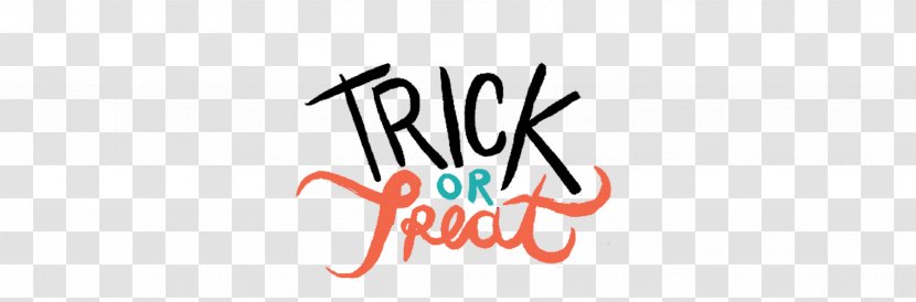 Graphic Design Calligraphy Logo Font - Trick Or Treat Transparent PNG