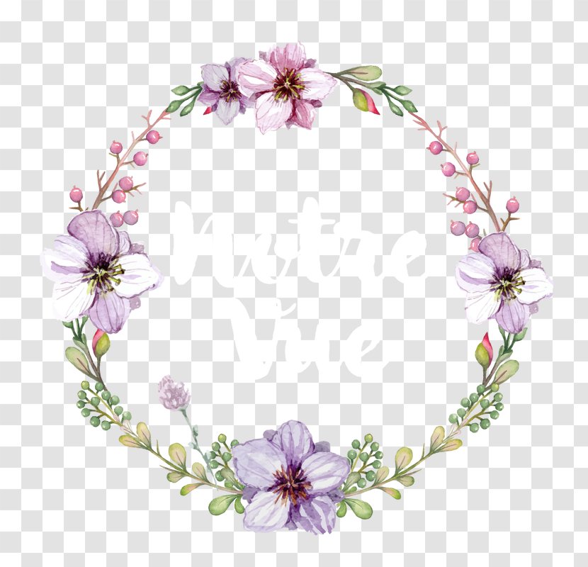 Flower Wreath Watercolor Painting Crown Etsy - Floral Design Transparent PNG