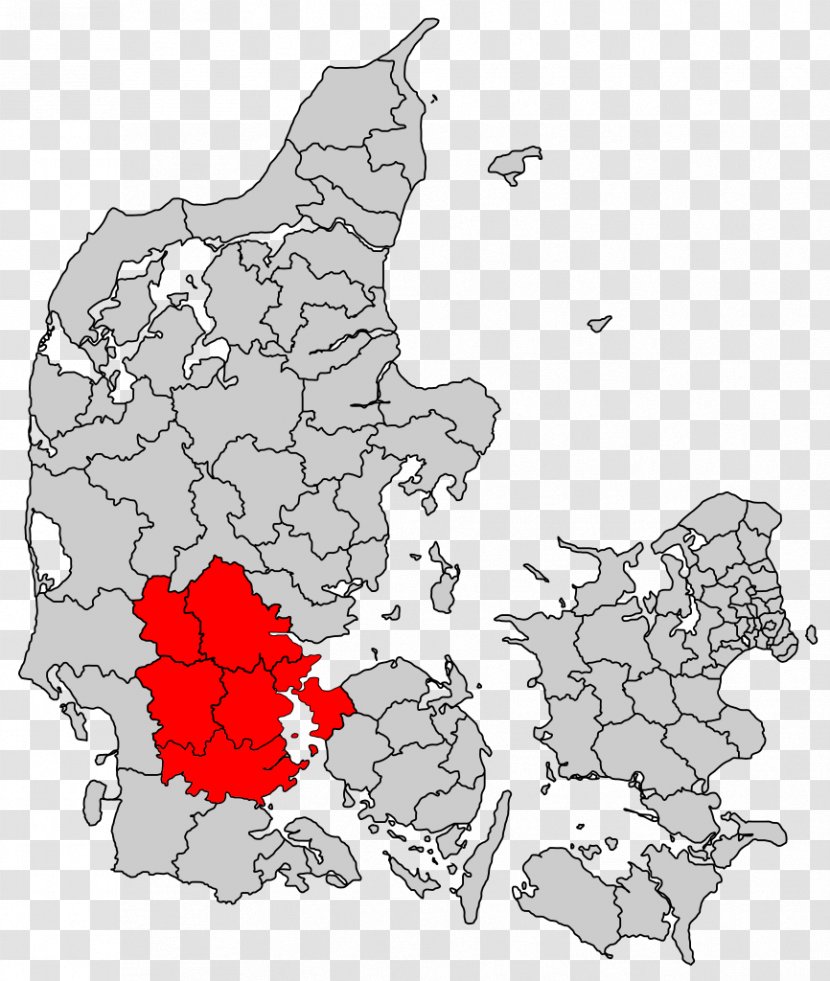 Taastrup Danish Municipalities Jutland Regions Haderslev - Black And White Transparent PNG