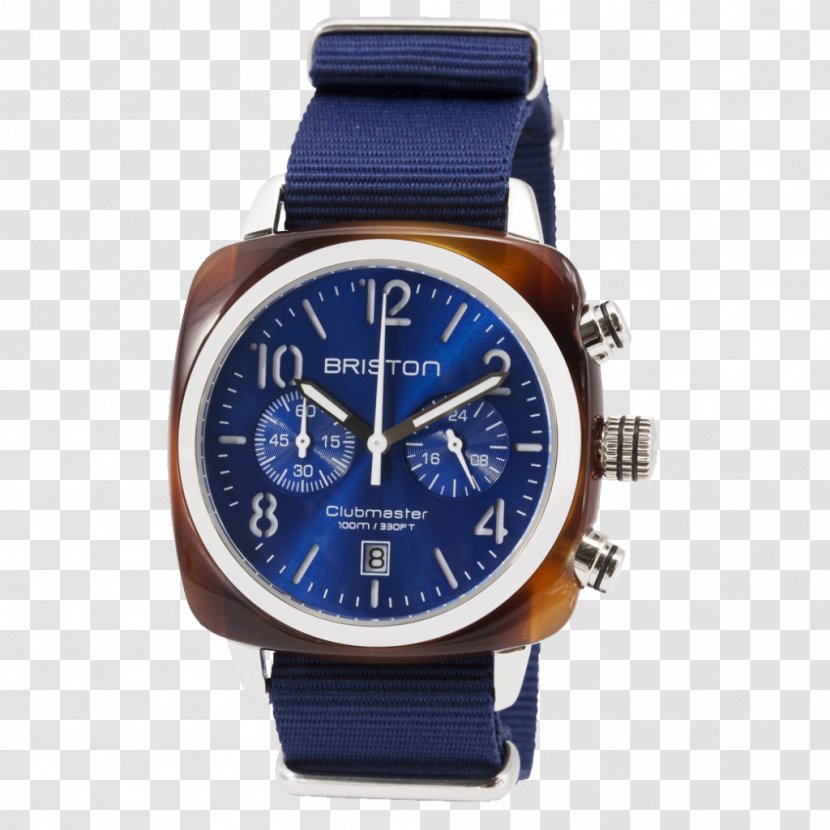 Briston Chronograph Watch Strap Green - Cobalt Blue - Watches Transparent PNG