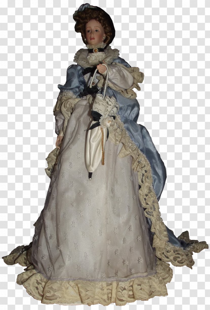 Costume Design Gown - Antique Doll Transparent PNG