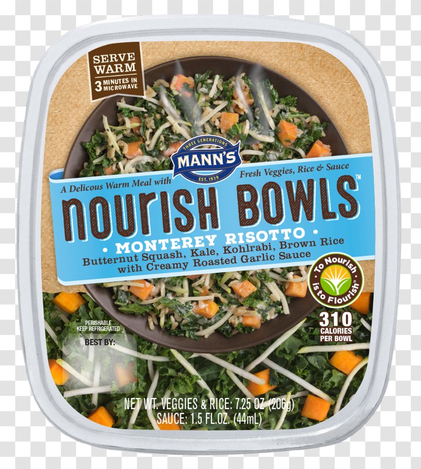 Bowl Risotto Mann's (Mann Packing Company) Corporate Vegetable Food - Dish Transparent PNG