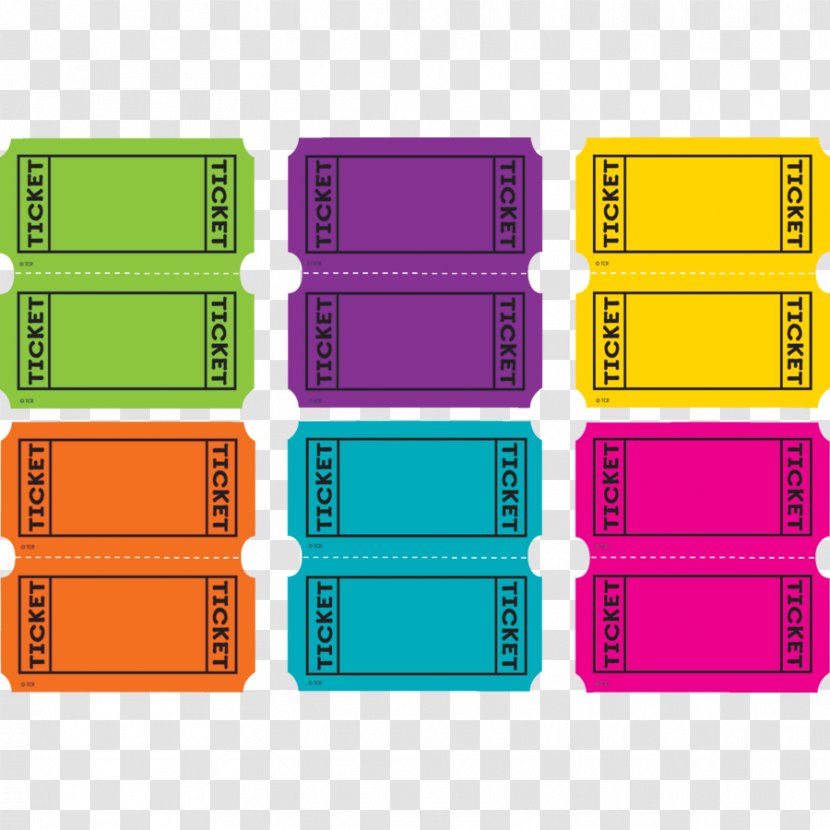 Mini Teacher's Tools Color Ticket - Sales - Bright Colors Transparent PNG