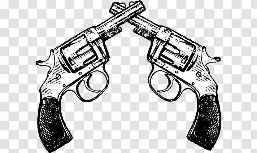 Revolver Pistol Handgun Firearm Clip Art - Pistols Cliparts Transparent PNG