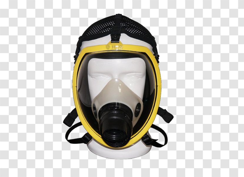 Gas Mask Chemical Substance Breathing - Face - Yellow With Filter Layer Masks Transparent PNG