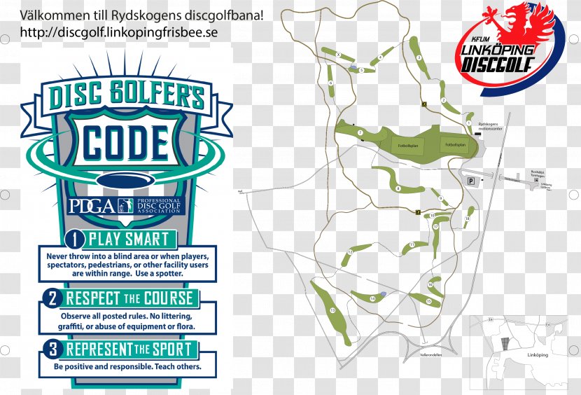 Professional Disc Golf Association Rydskogen Tees - Frame Transparent PNG