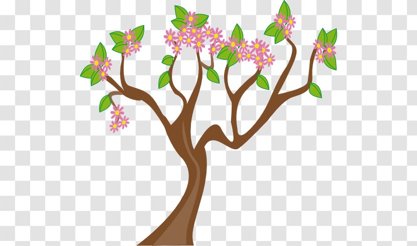Spring Tree Clip Art - Branch - Public Domain Transparent PNG