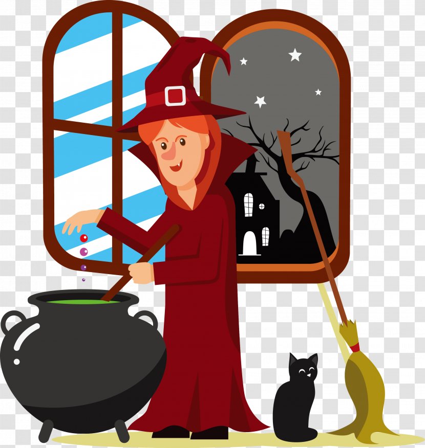 Euclidean Vector Poison Witchcraft - Magic - The Witch Who Makes Transparent PNG