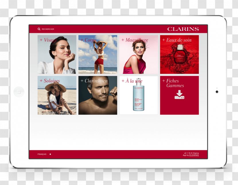 Brand Library Clarins ELEARNIS Display Advertising - Media Transparent PNG
