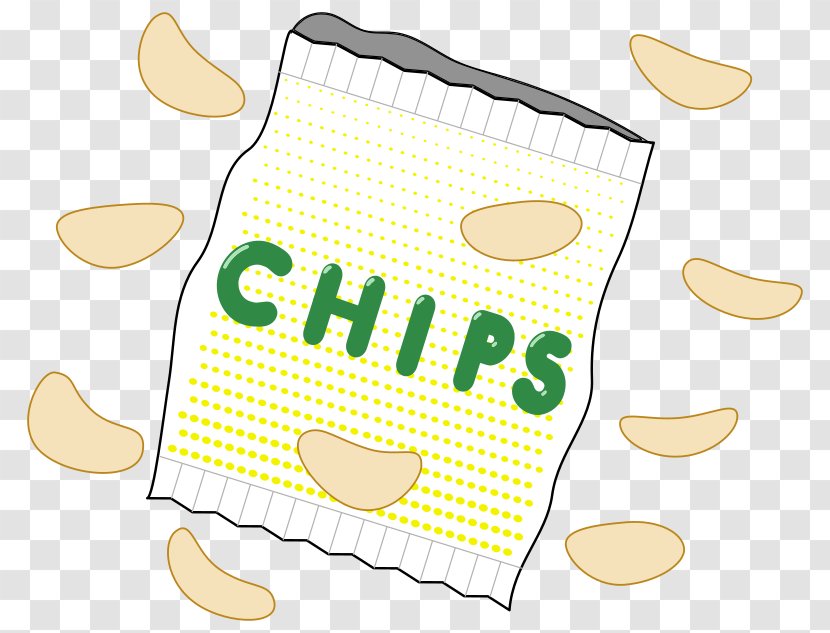 Potato Chip French Fries Food Clip Art - Money Bag - Chips Transparent PNG