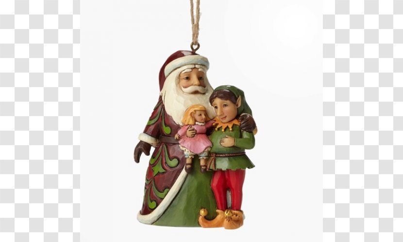 Christmas Ornament Santa Claus Figurine Elf - Festive Poster Material Transparent PNG
