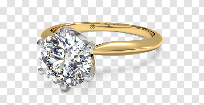Engagement Ring Carat Diamond Cut Wedding - Huge Rings Round Shaped Transparent PNG