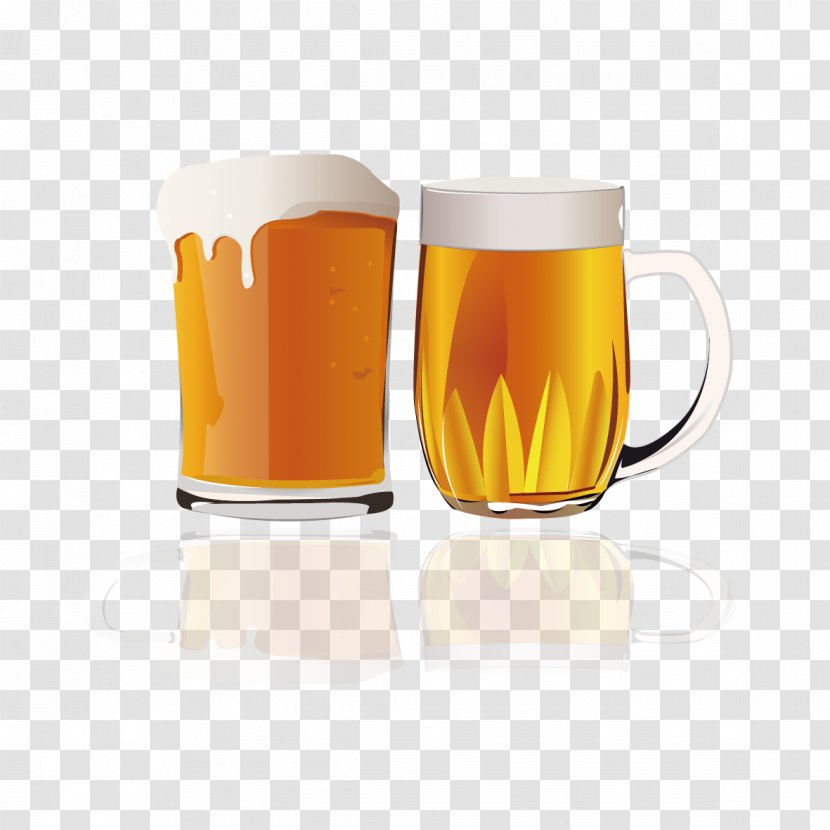 Beer Glassware Pint Drink - Cup - Oktoberfest Creative Transparent PNG