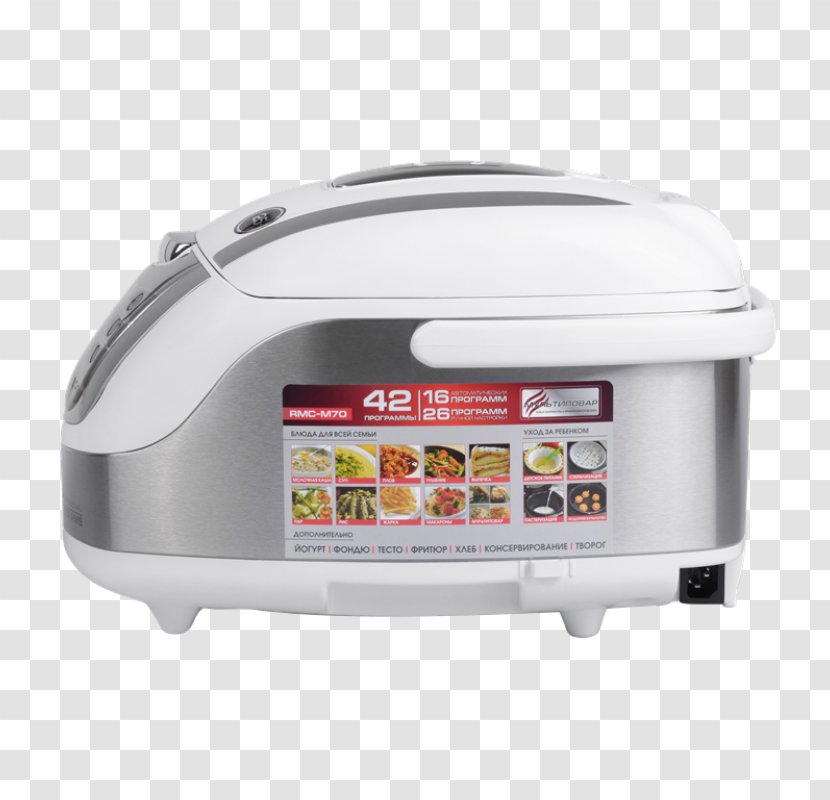 Multicooker Rice Cookers Redmond Cookware Home Appliance - White - Multi Cooker Transparent PNG