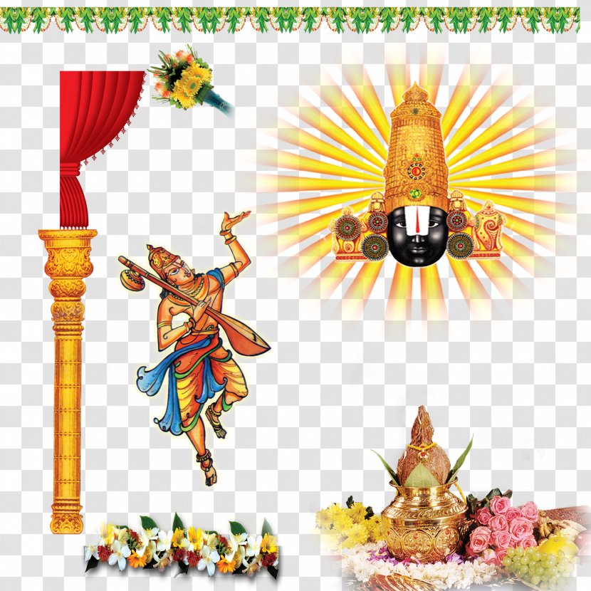 Ganesha Venkateswara Deity - Telugu - Transparent Transparent PNG
