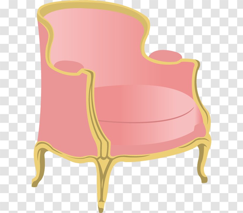 Table Couch - Vector Hand-painted European-style Sofa Transparent PNG