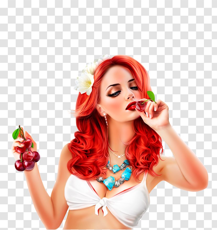 Woman Cherry Idea Graphic Design Transparent PNG