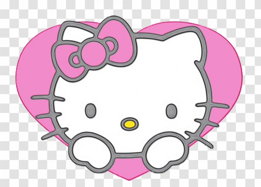 Hello Kitty Pink Love Heart Transparent Png