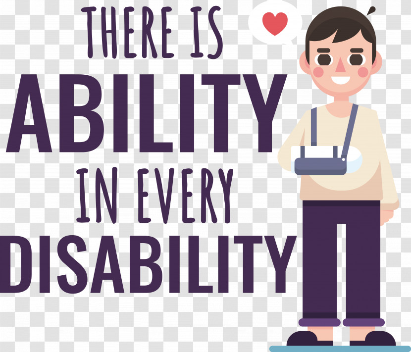 Disability Never Give Up Disability Day Transparent PNG