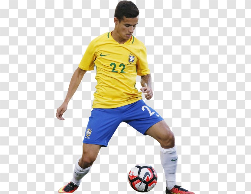 Philippe Coutinho Brazil National Football Team Copa América Centenario 2014 FIFA World Cup - Jersey - 2018 Transparent PNG