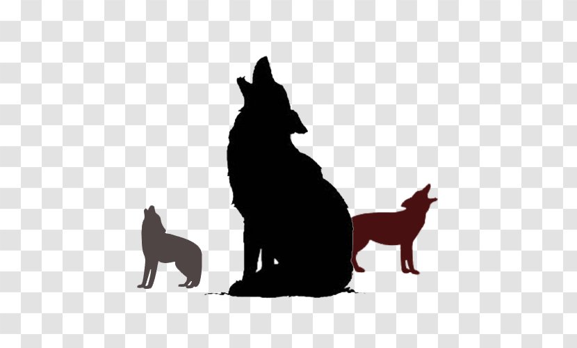 Animal Silhouettes Clip Art Wolf Image Transparent PNG