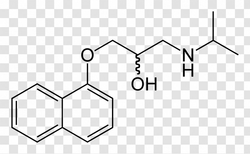 Propranolol Hydrochloride Beta Blocker Pharmaceutical Drug Chemical Compound - Adrenergic Antagonist - Formula Vector Transparent PNG